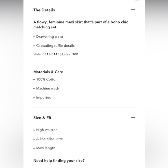 NWT AE High-Waisted Cascade Ruffle Maxi Skirt - Picture 6 of 8